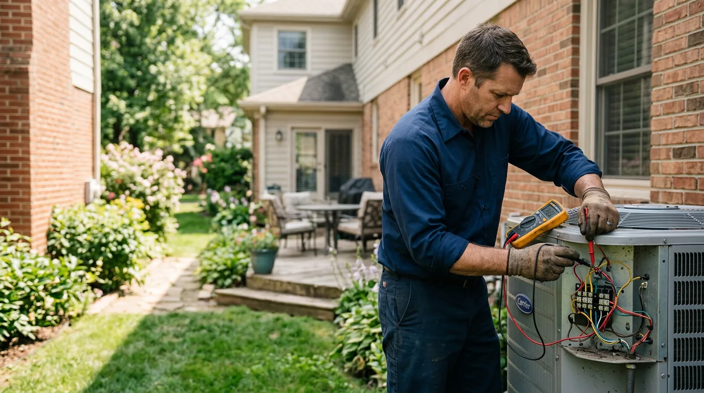 HVAC technician working near Snyder, OK